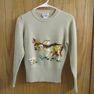 Vintage Little Lisa Deer Sweater